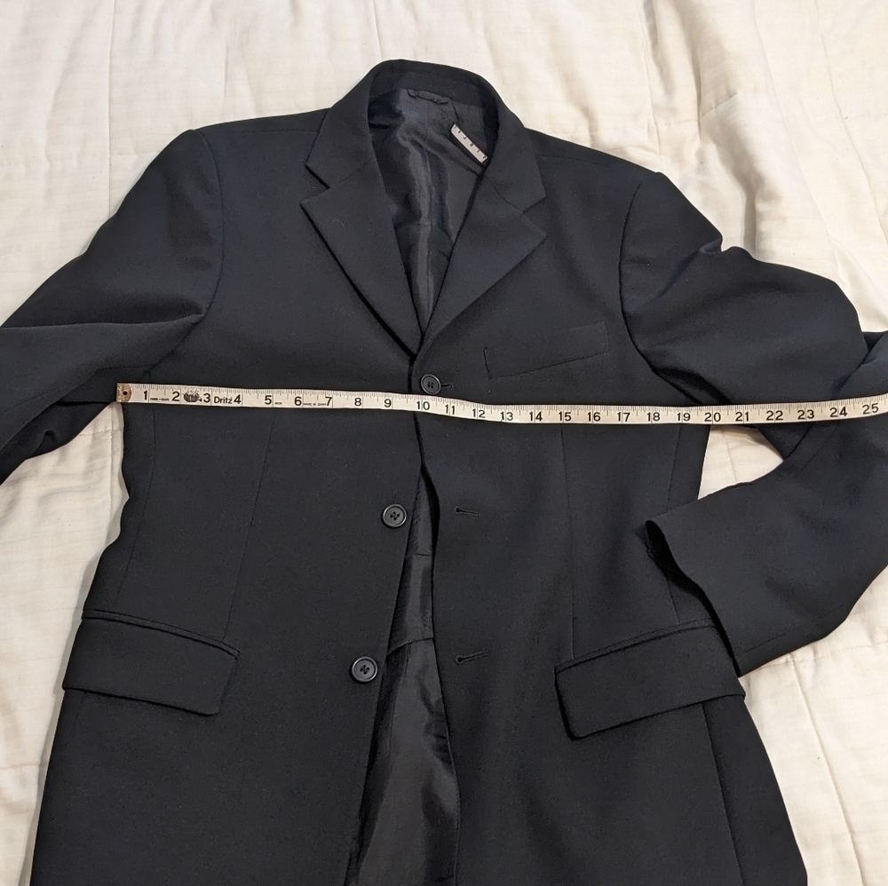 Sisley single breasted black suit jacket size 48 - Picture 5 of 9